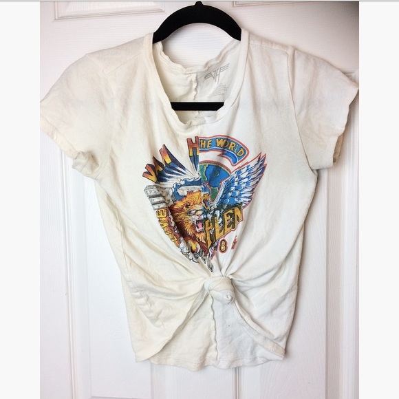 Tops - 🌵Van Halen 2in1 Tour Live T-Shirt Crop Top